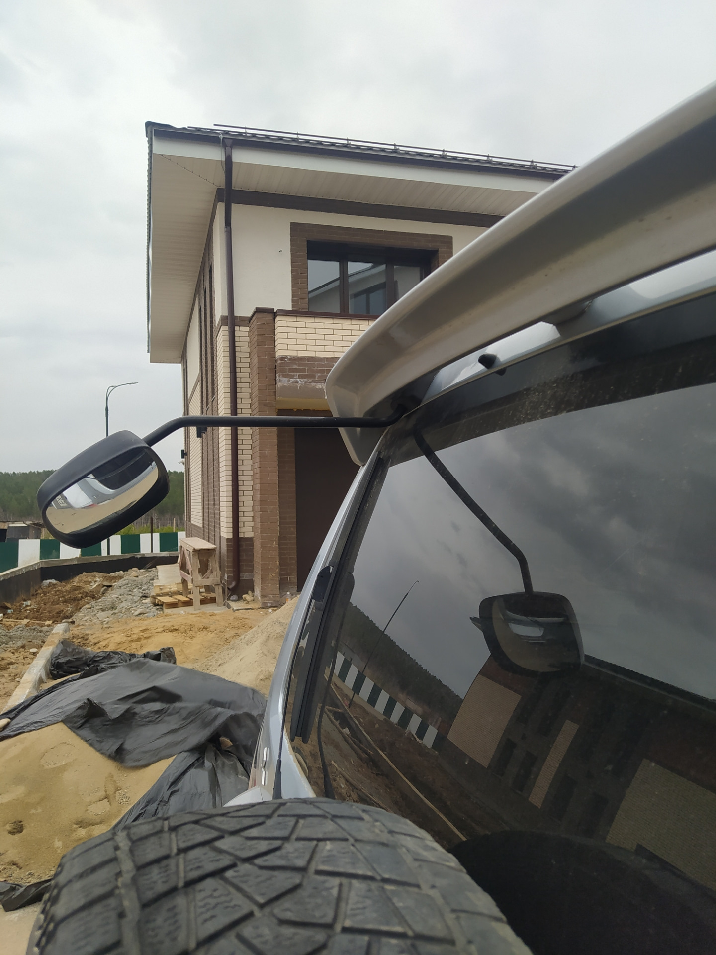 Парковочное зеркало — Mitsubishi Pajero (3G), 3,2 л, 2003 года ...