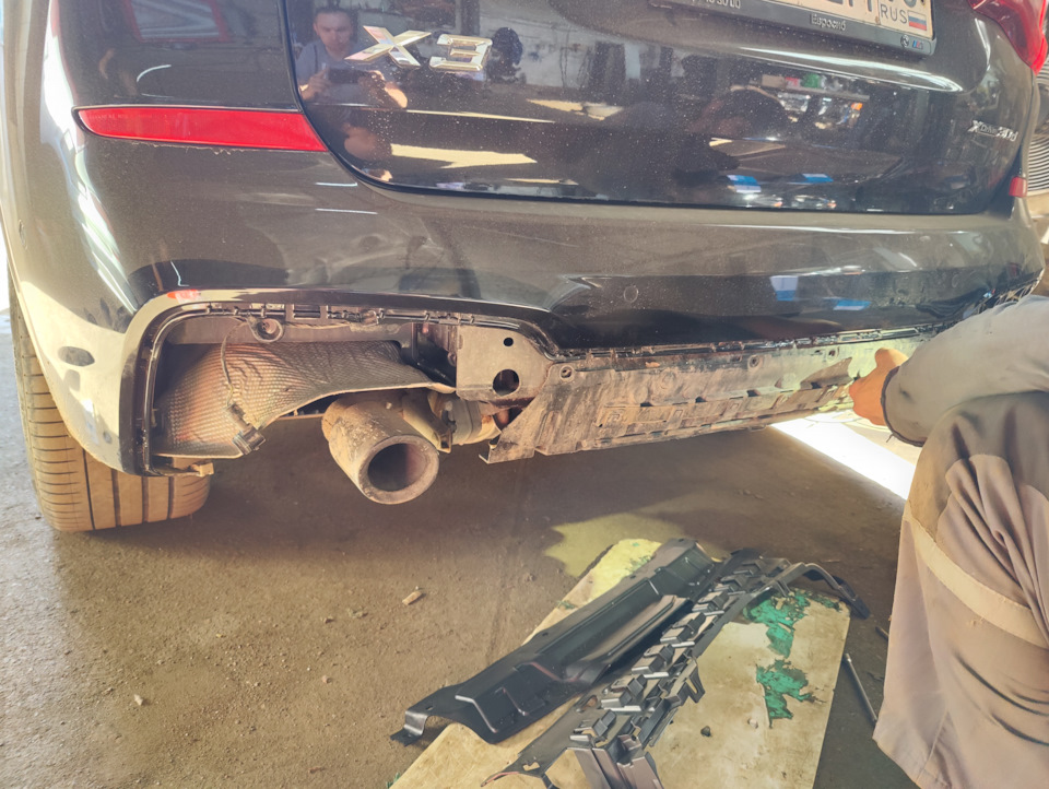 Задний диффузор Х3м — BMW X3 (G01), 3 л, 2019 года | стайлинг | DRIVE2