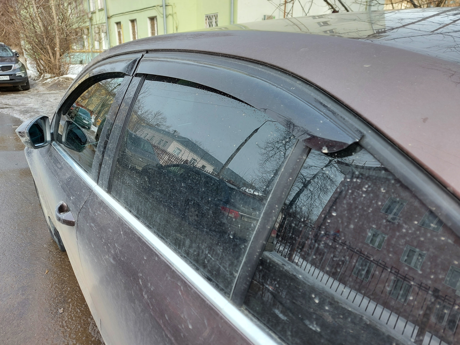 Дефлектора на окна и передние брызговики — Skoda Octavia Mk3, 1,4 л ...