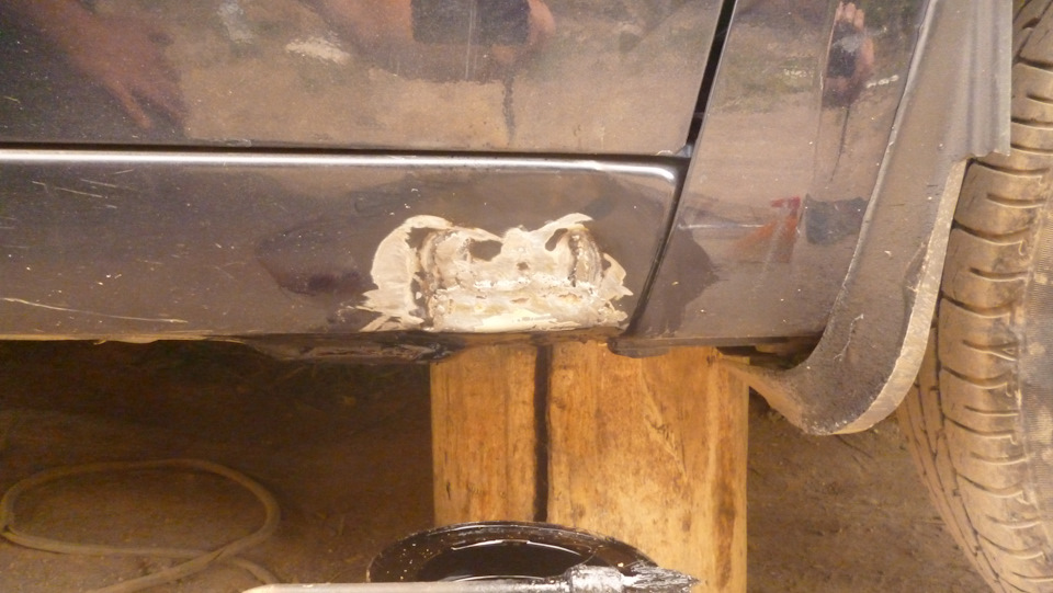 Ремонт продратого порога — Renault Megane II, 1,4 л, 2007 года ...