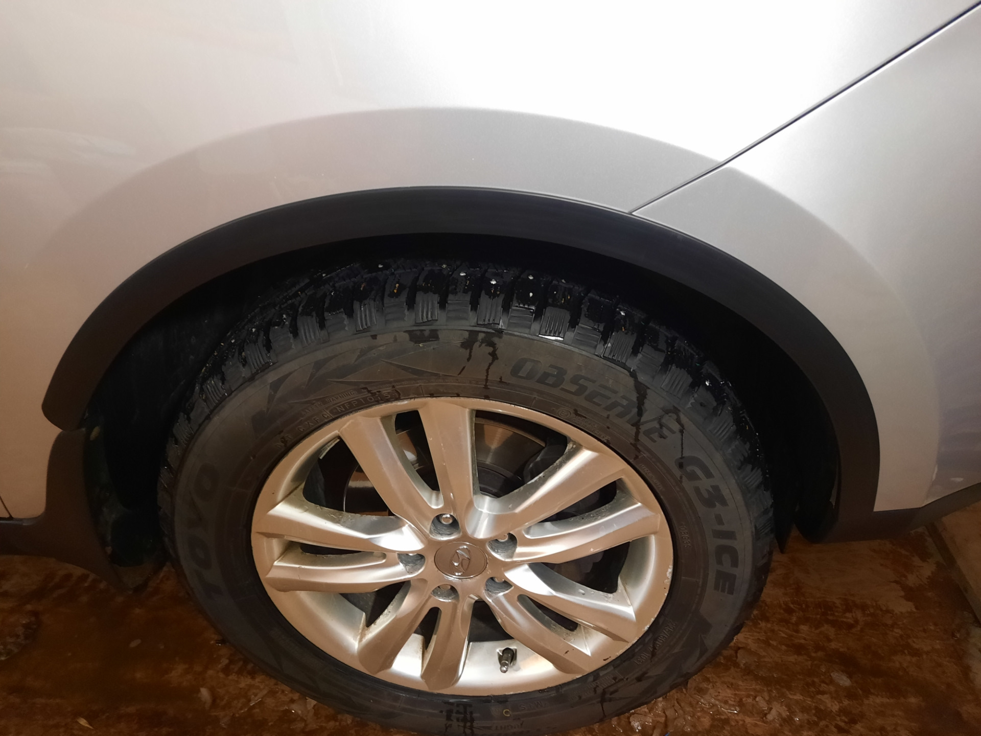 Резиновые арки — Hyundai ix35, 2 л, 2011 года | тюнинг | DRIVE2