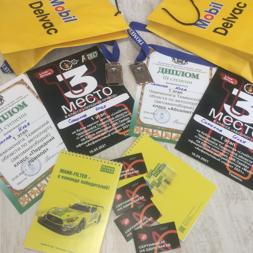 призы, грамоты и медали… — Honda Civic Ferio (6G). Запчасти на фото: 16052021, O5202