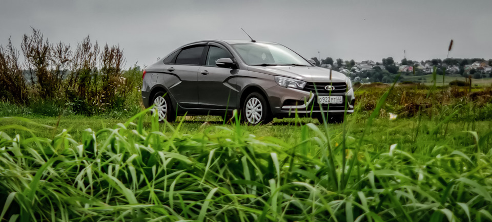 Небольшой фотосет на берегу реки — Lada Vesta, 1,6 л, 2018 года ...