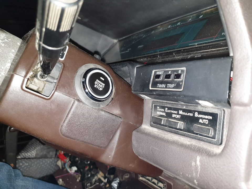 Установка кнопки старт-стоп и сход-развал. — Toyota Soarer (1G), 3 л ...