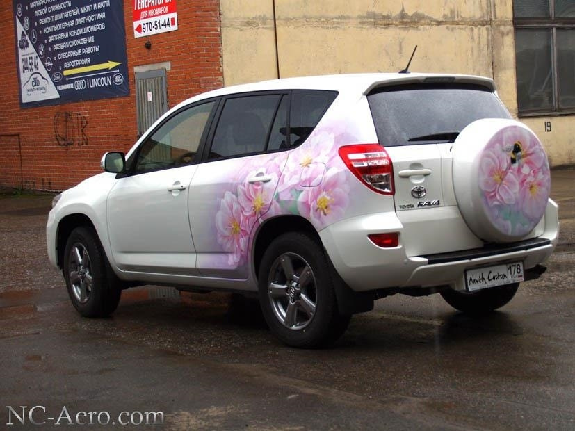 Rav4 аэрография