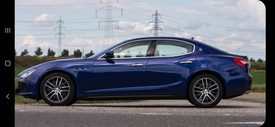 Разноширокие колеса с дисками от MASERATI GHIBLI2016 на Infiniti Q50 ...