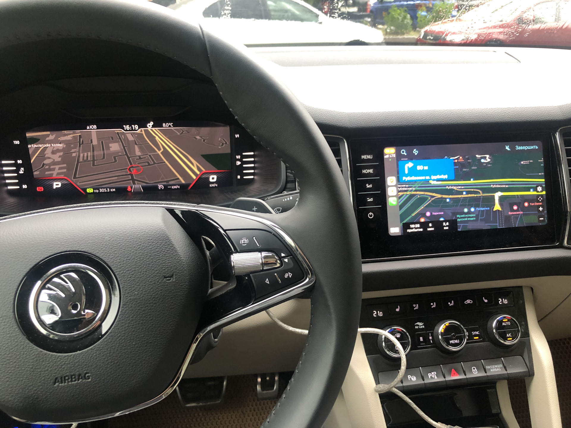 Columbus работа штатной навигации вместе с CarPlay/AndroidAuto — Skoda ...