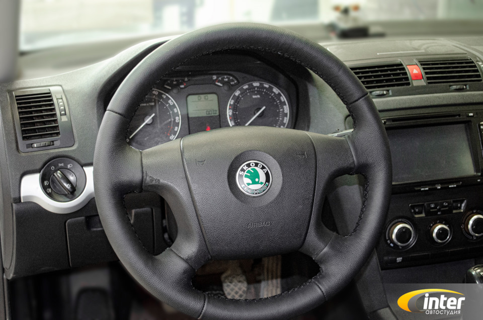 Оплетка руля для Skoda Octavia A5 — AS-INTER на DRIVE2