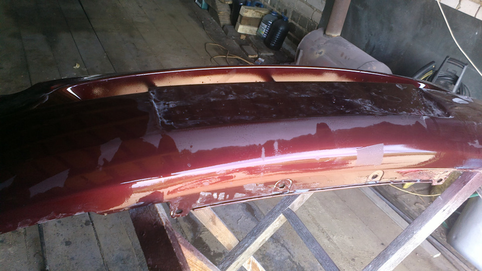 Полировка бампера — Lada Калина универсал, 1,6 л, 2009 года | кузовной ...