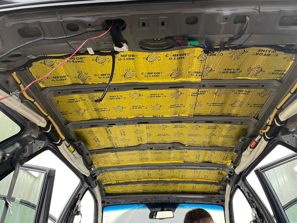 шумоизоляция крыши | Фото на DRIVE2.RU