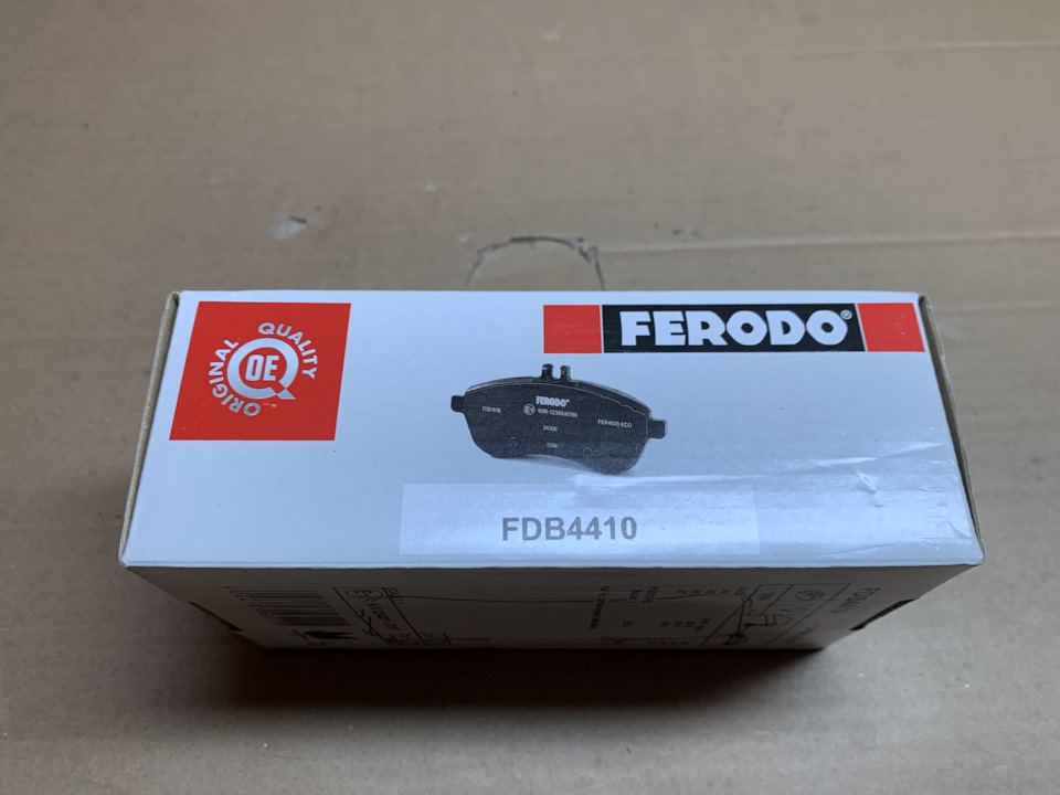 FDB4410 Комплект тормозных колодок, дисковый тормоз FERODO | Запчасти ...