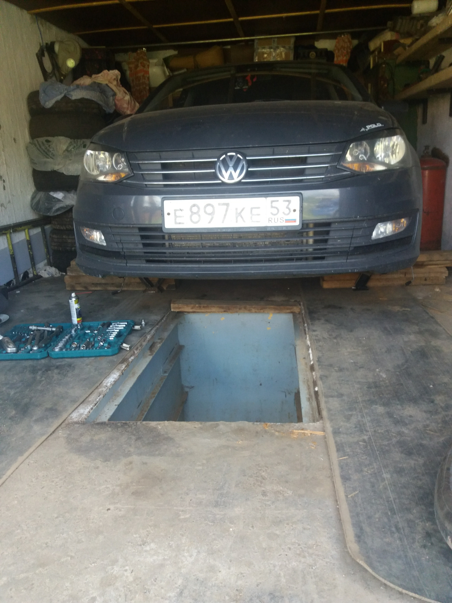 Прощай стук в рулевой рейке! — Volkswagen Polo Sedan, 1,6 л, 2016 года ...