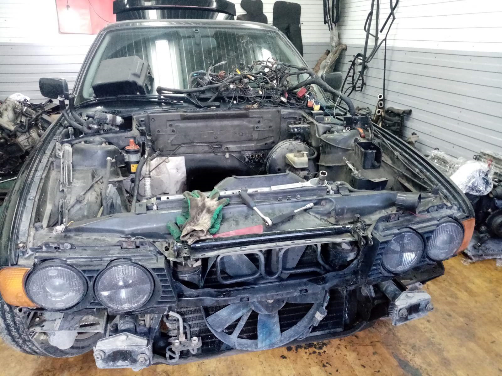 bmw e34 свап v8