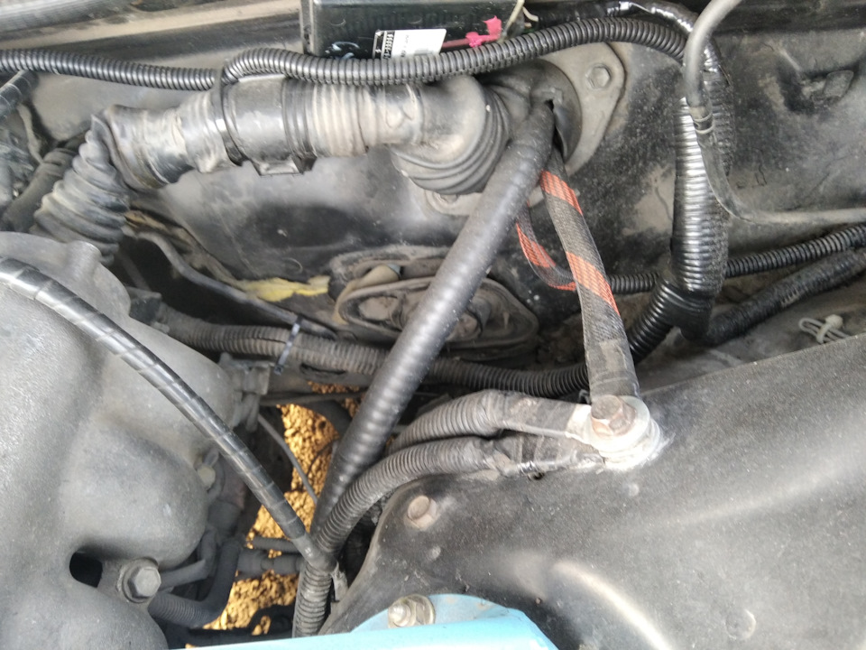 Перенос аккумулятора в багажник — Toyota Chaser (90), 3 л, 1994 года ...