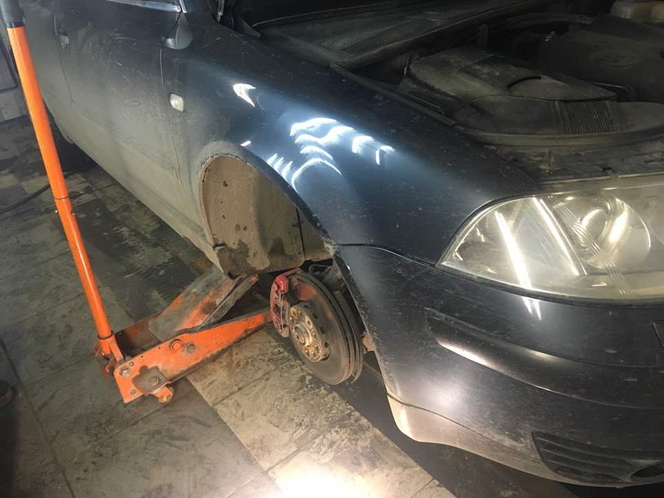 СТО Развал-схождение передней оси после замены наконечников и шаровой ...