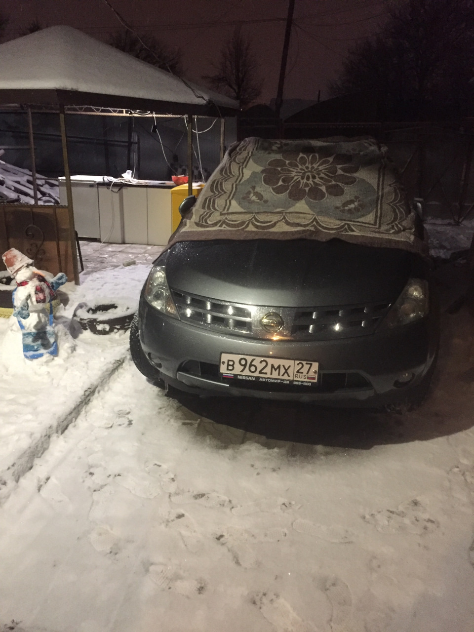 кидает мура на снежной дороге — Nissan Murano I, 3,5 л, 2005 года |  наблюдение | DRIVE2