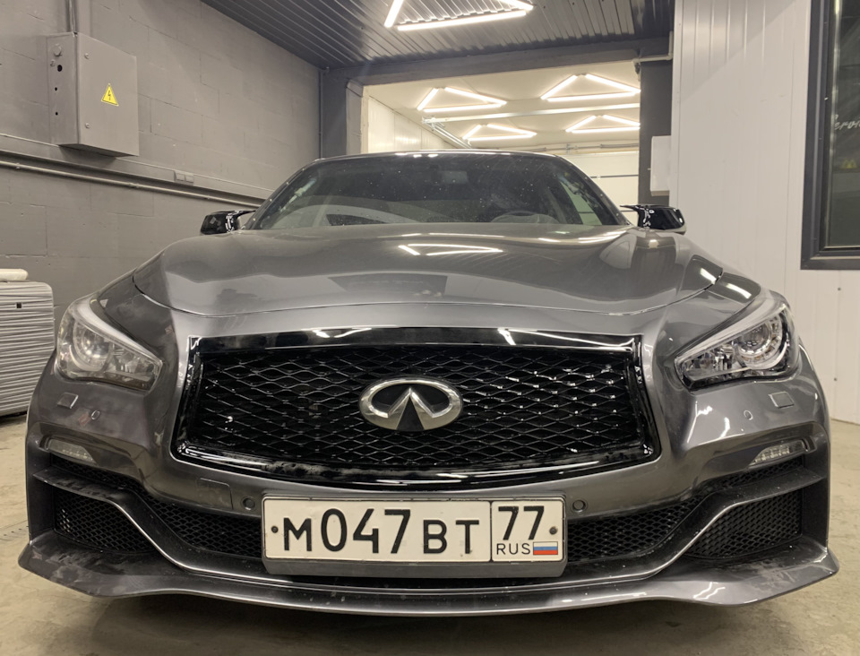 7. Обвес установлен (пока без порогов) — Infiniti q50, 2 л, 2014 года ...