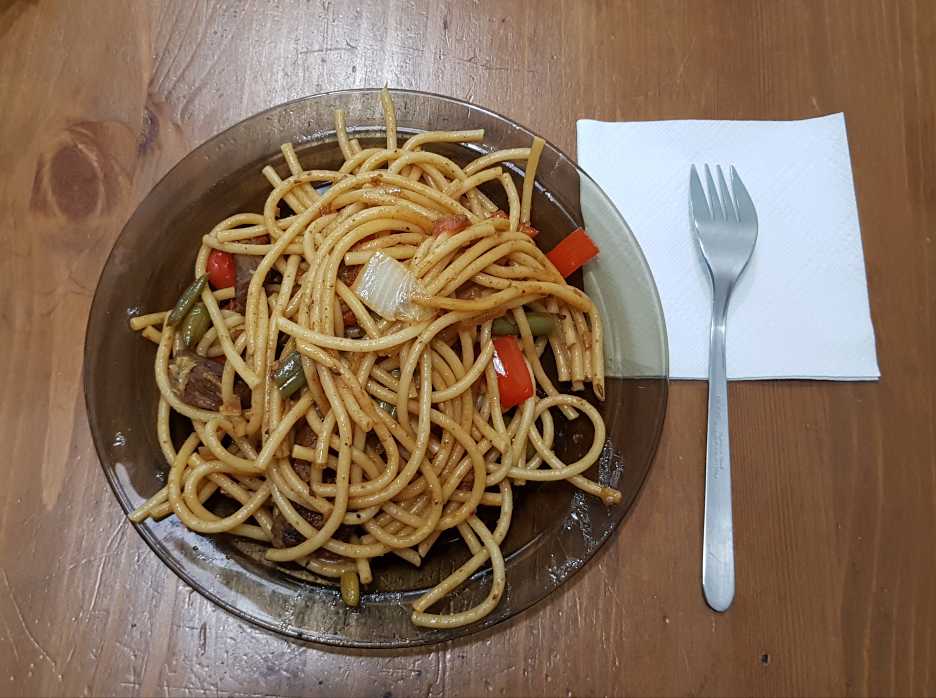 Лагман из спагетти