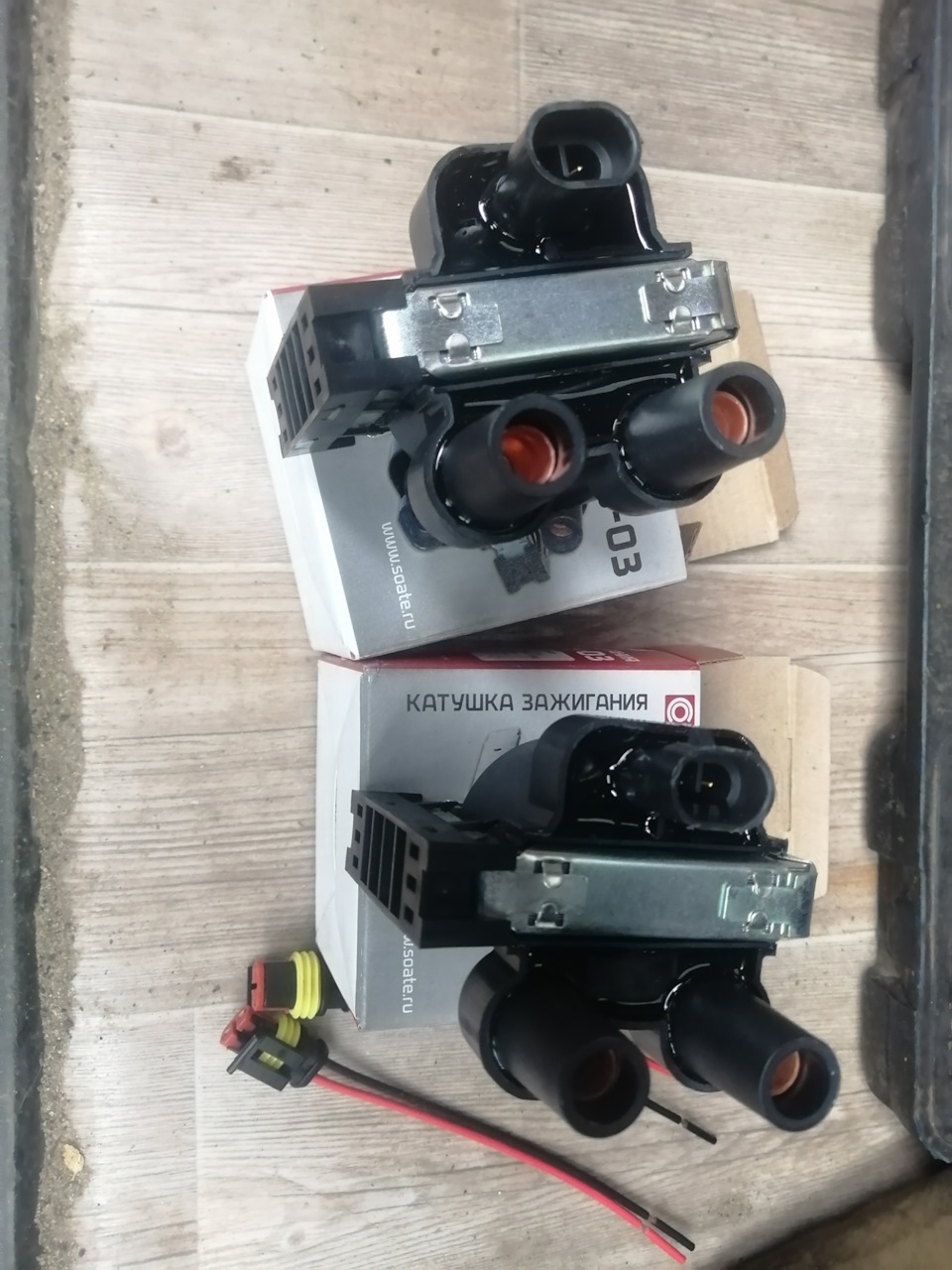 Замена катушек зажигания. — ГАЗ Соболь, 2,5 л, 2006 года | запчасти ...