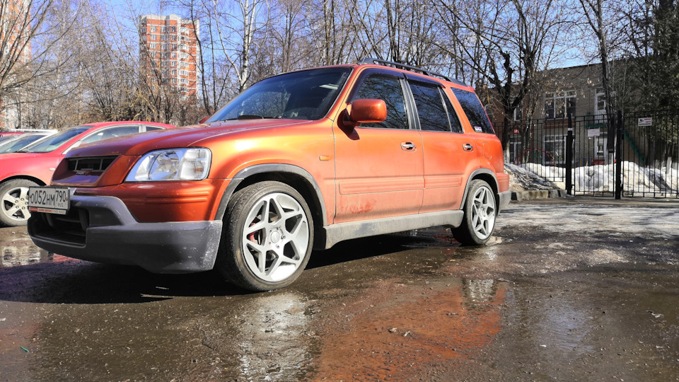 Зимний разгон до сотни. — Honda CR-V (RD1, RD2), 2 л., 1997 года ...