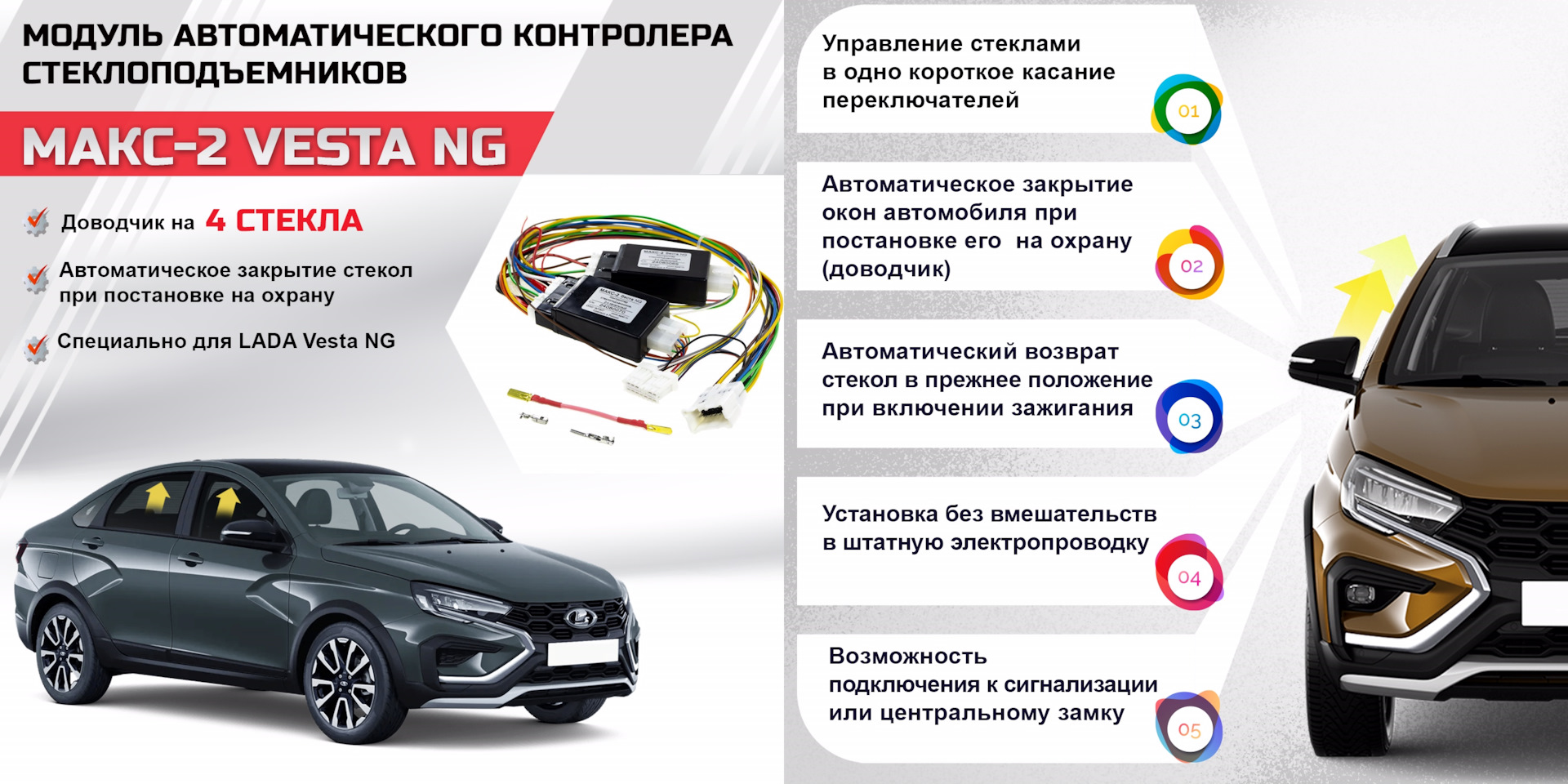 Доводчик стекол для LADA Vesta NG — Стеклоподъем.РФ на DRIVE2