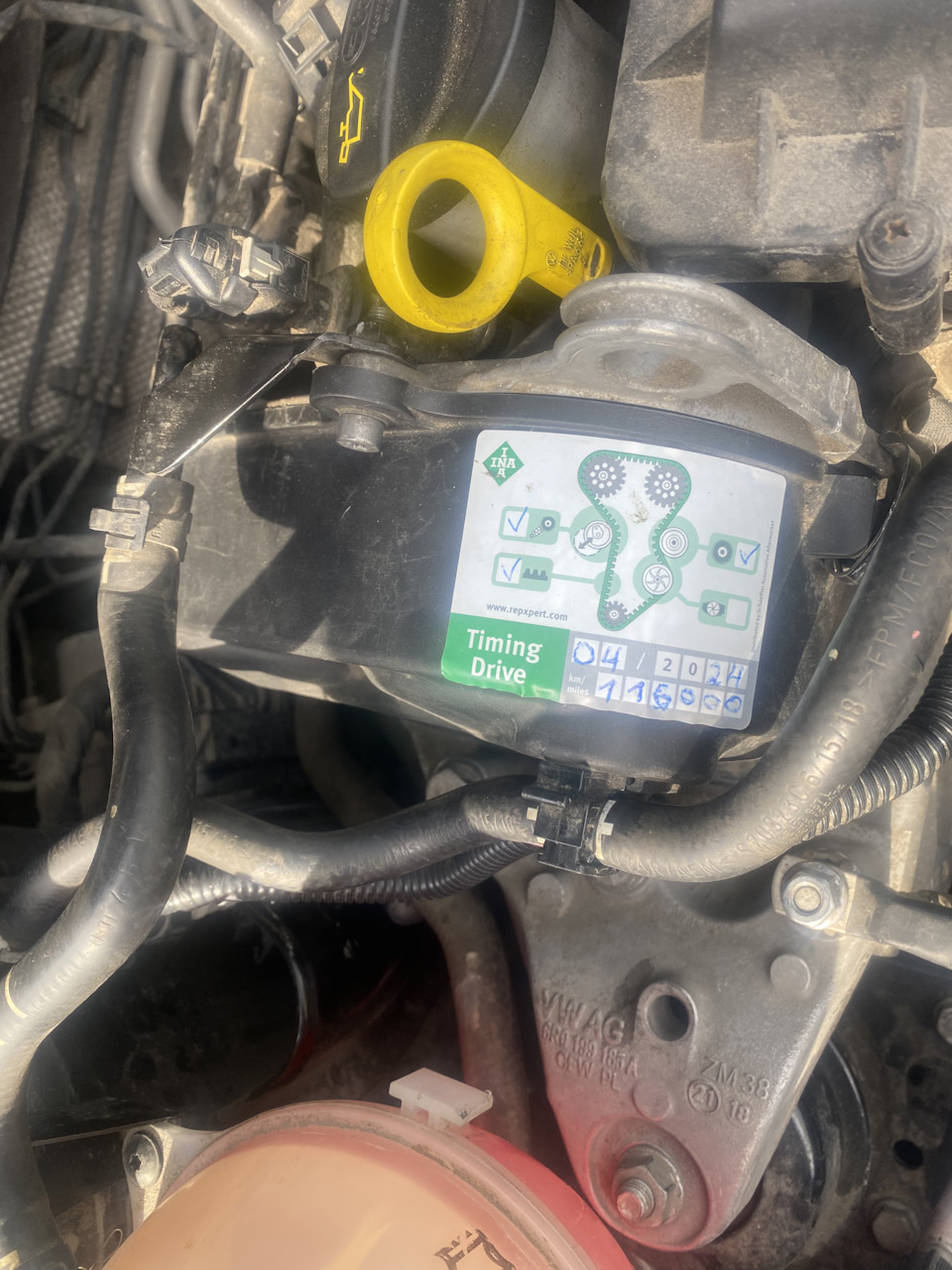 Замена ремня грм cwva ea211 — Volkswagen Polo Sedan, 1,6 л, 2018 года ...