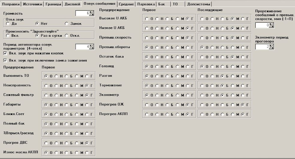 Озвуч. сообщения — Mitsubishi L200 (4G)