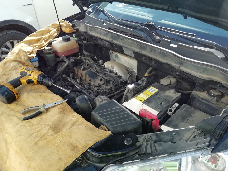 Замена цепи ГРМ на Акмаш и натяжитель Ивеко. — SsangYong Actyon (2G), 2 ...