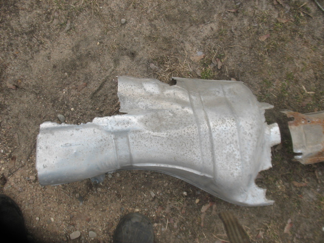 Защитный экран глушителя(1) — Renault Scenic I, 1,6 л, 2002 года ...