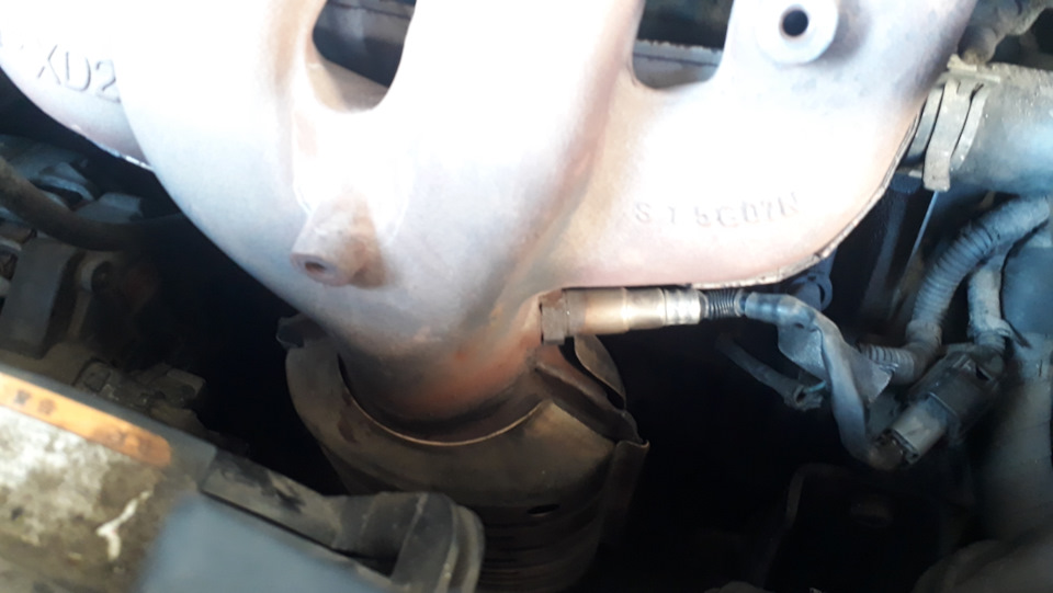 Трещина на выпускном коллекторе! — Hyundai Elantra (3G), 2 л, 2005 года ...