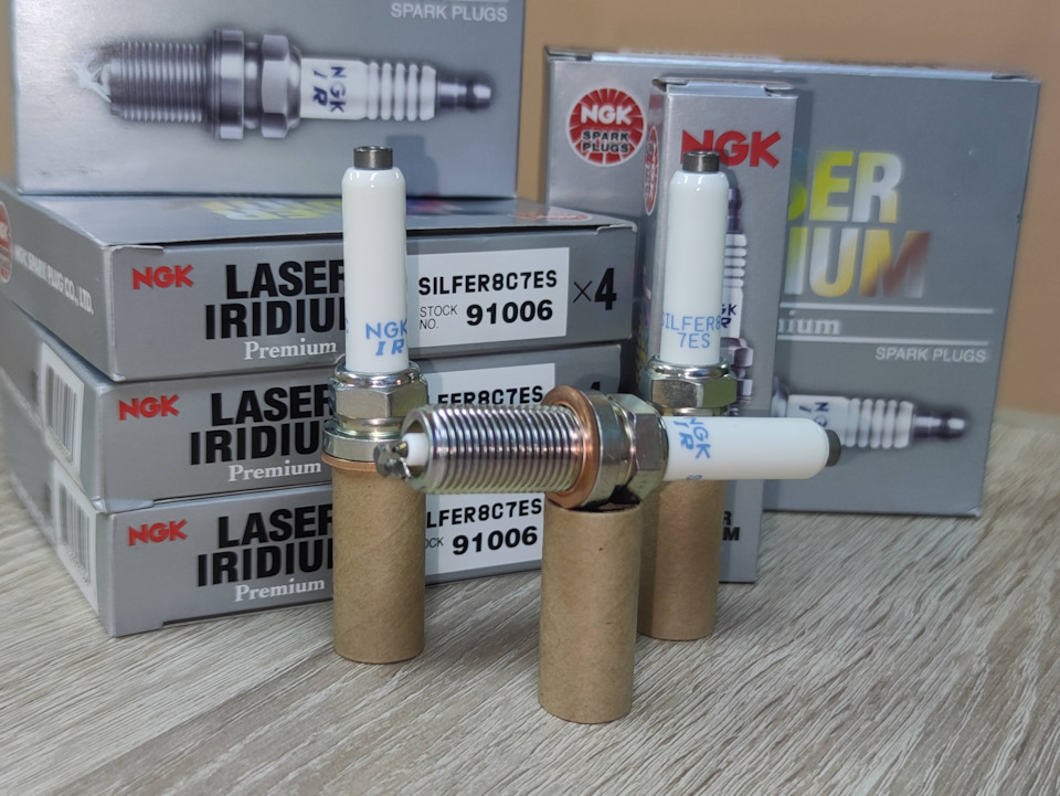 Холодные свечи зажигания NGK silfer8C7ES 91006 на Skoda Octavia Combi ...