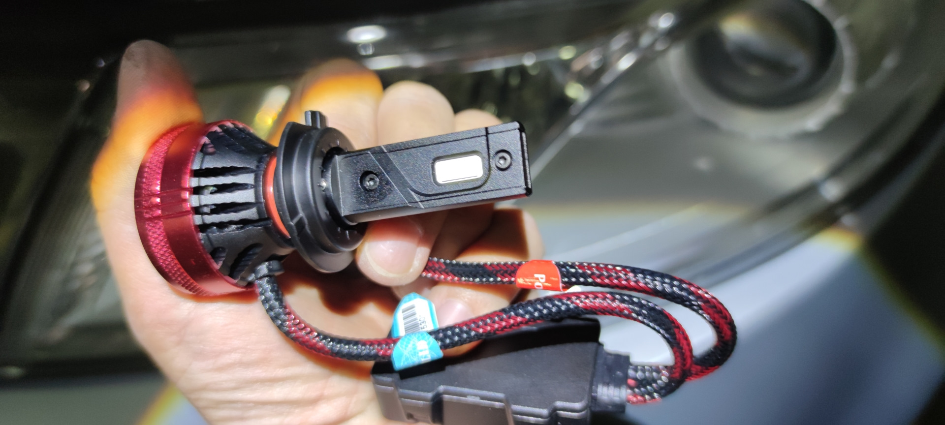 Новый комплект Led F5, H7 ламп в ближний свет. — Geely Atlas (1G), 2,4 ...