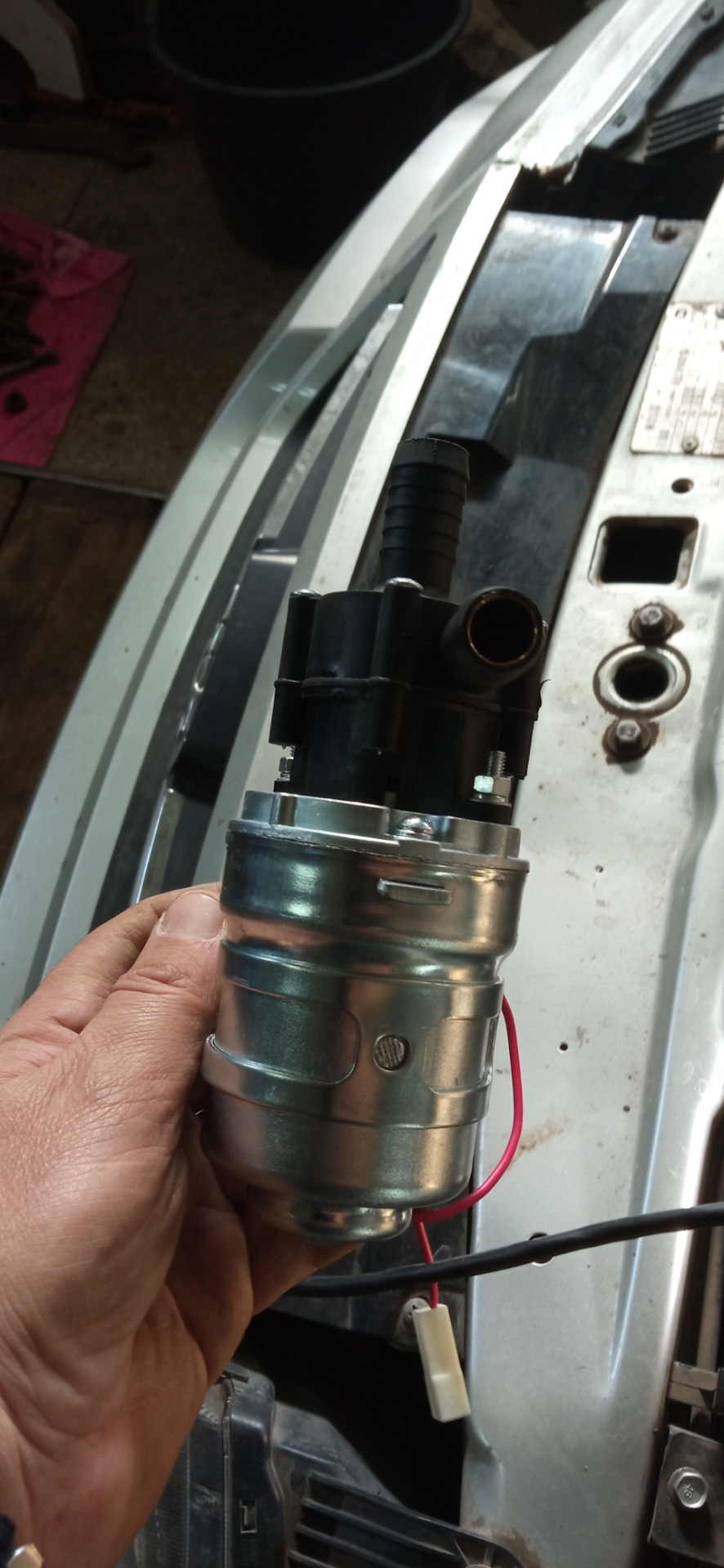 Установка гозелевской доп.помпы отопителя. — Daewoo Nexia (N150), 1,5 л ...