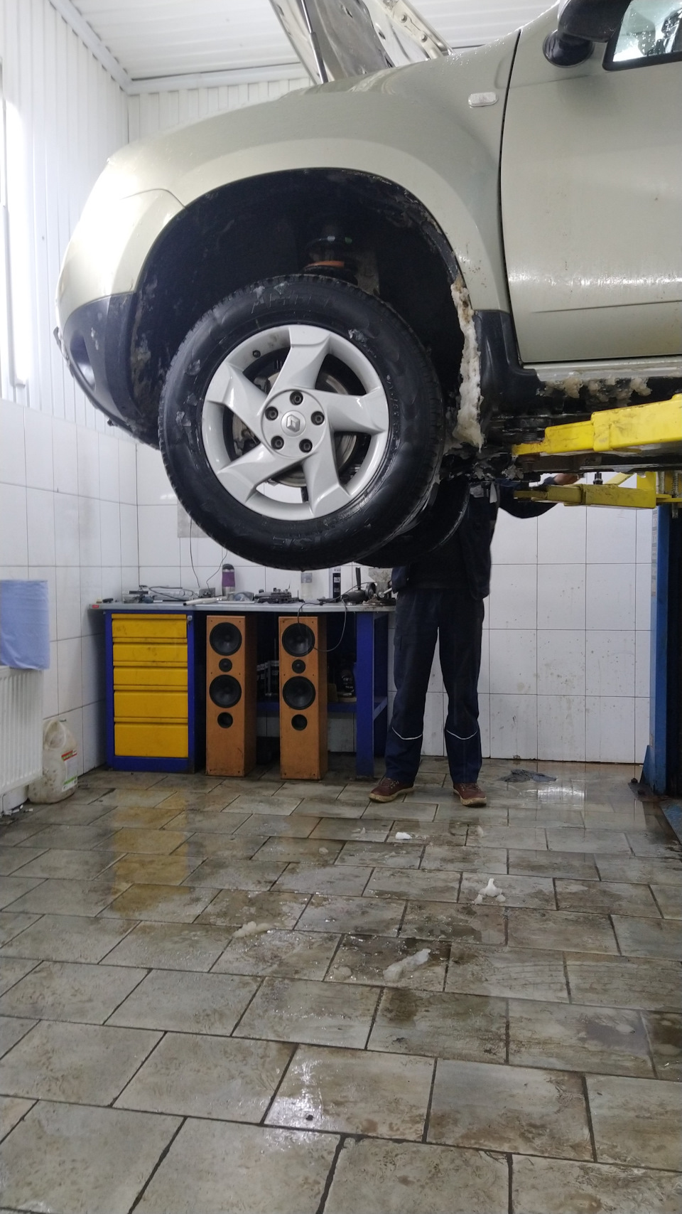 Замена грм и ремня генератора. — Renault Duster (1G), 2 л, 2013 года ...