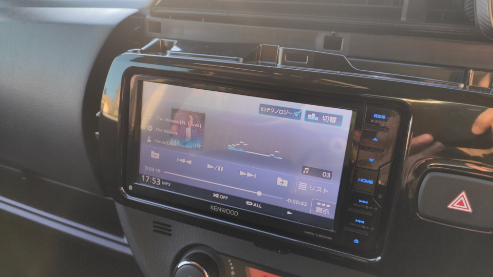Kenwood mdv-l504w — Toyota Vitz (130), 1,5 л, 2017 года