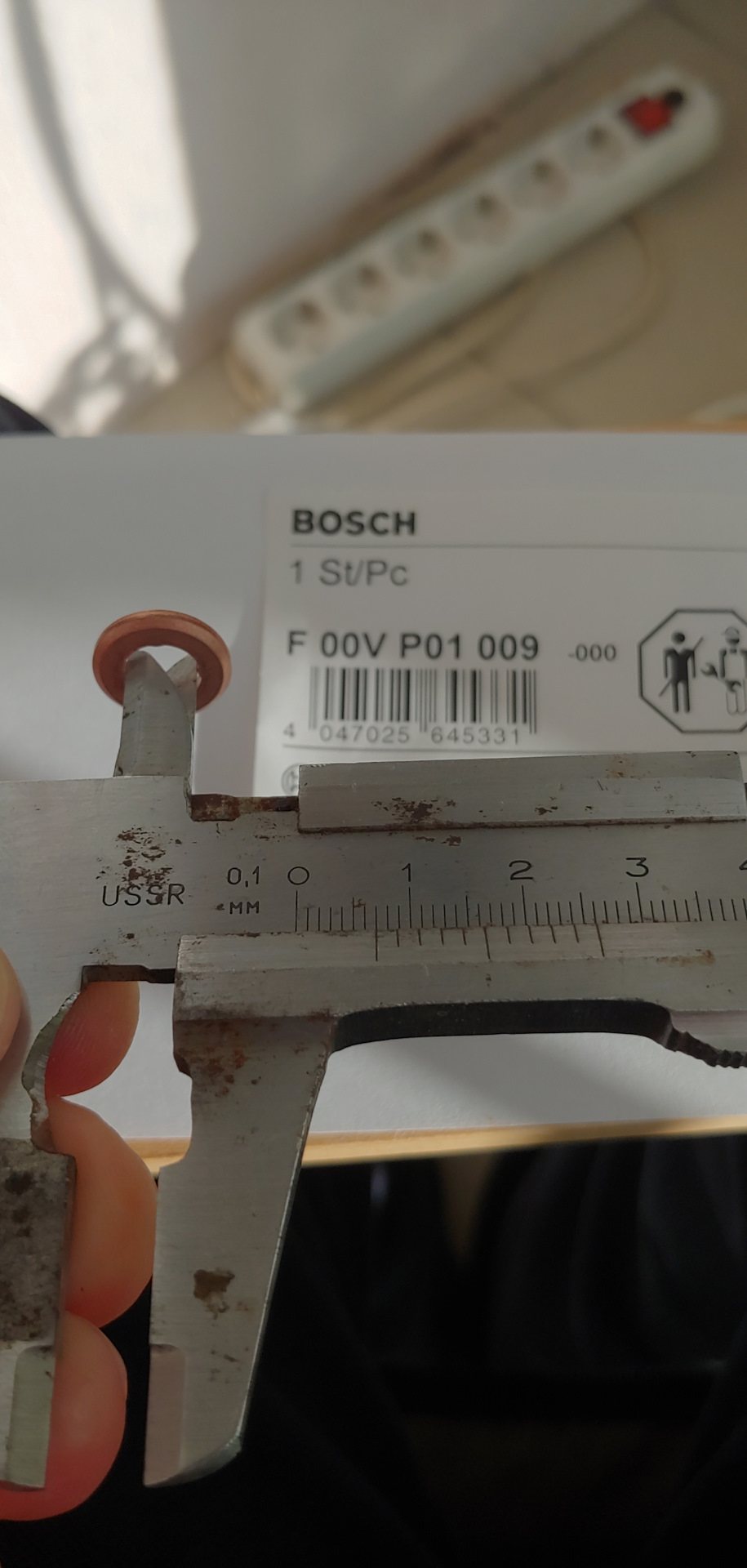 Медные шайбы форсунок, сравнение — Volkswagen Touareg (2G), 3 л, 2013 ...