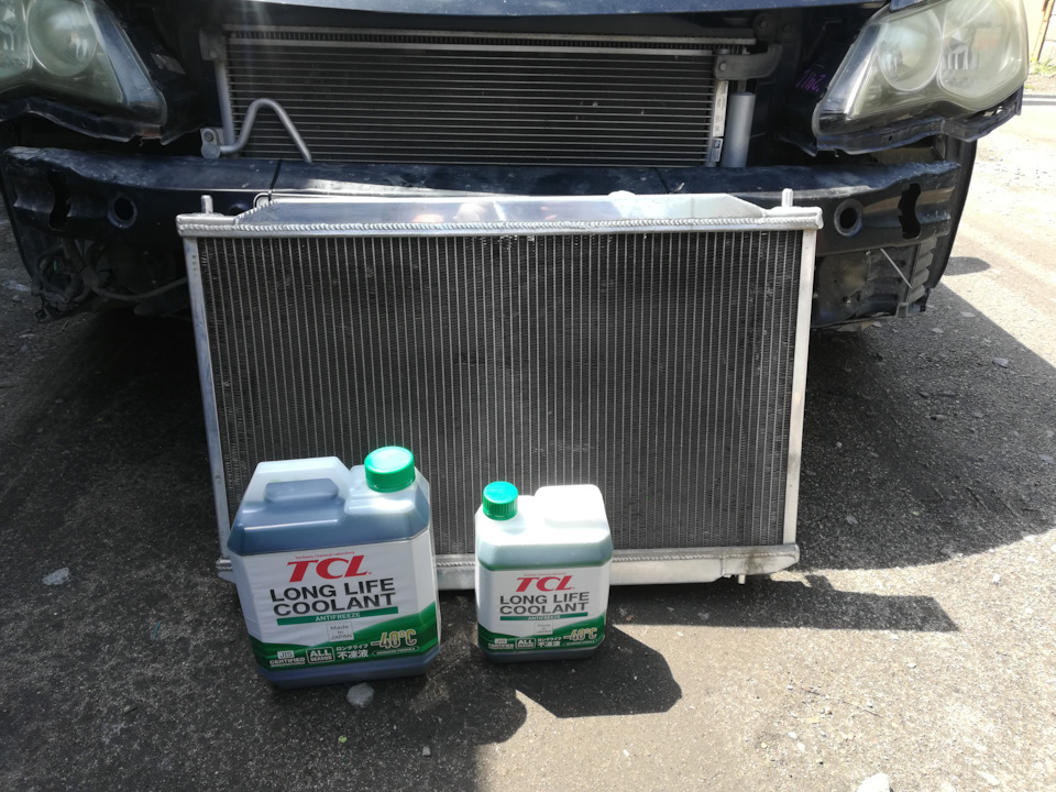 Жирный радиатор AjS + новый антифриз. — Honda Civic 4D (8G), 1,8 л ...
