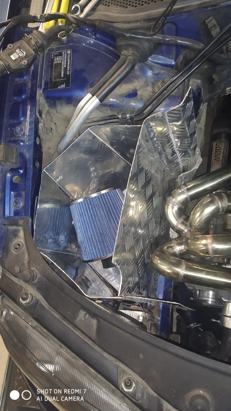 Короб воздушного фильтра с холодным впуском — Volkswagen Passat B5, 1,8 ...