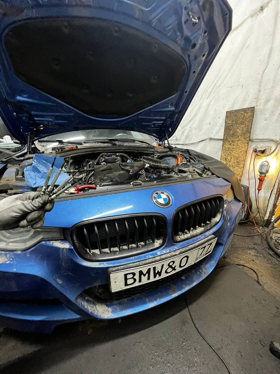 24. Замена свечей накала b47 + чистка впуска. Пробег 120 тысяч. — BMW 3  series (F30), 2 л, 2017 года | плановое ТО | DRIVE2