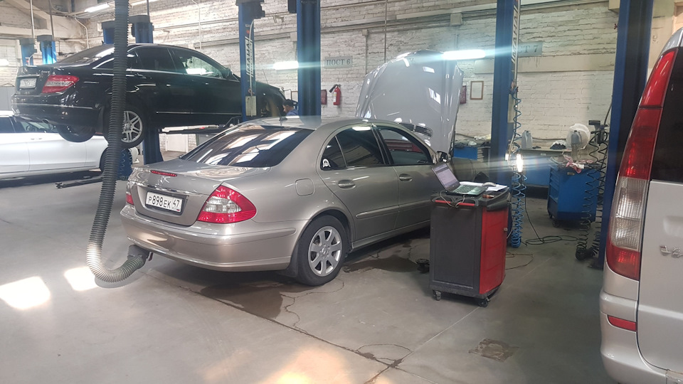 Очередное ТО, замена соленоида АКПП — Mercedes-Benz E-class (W211), 2 л ...