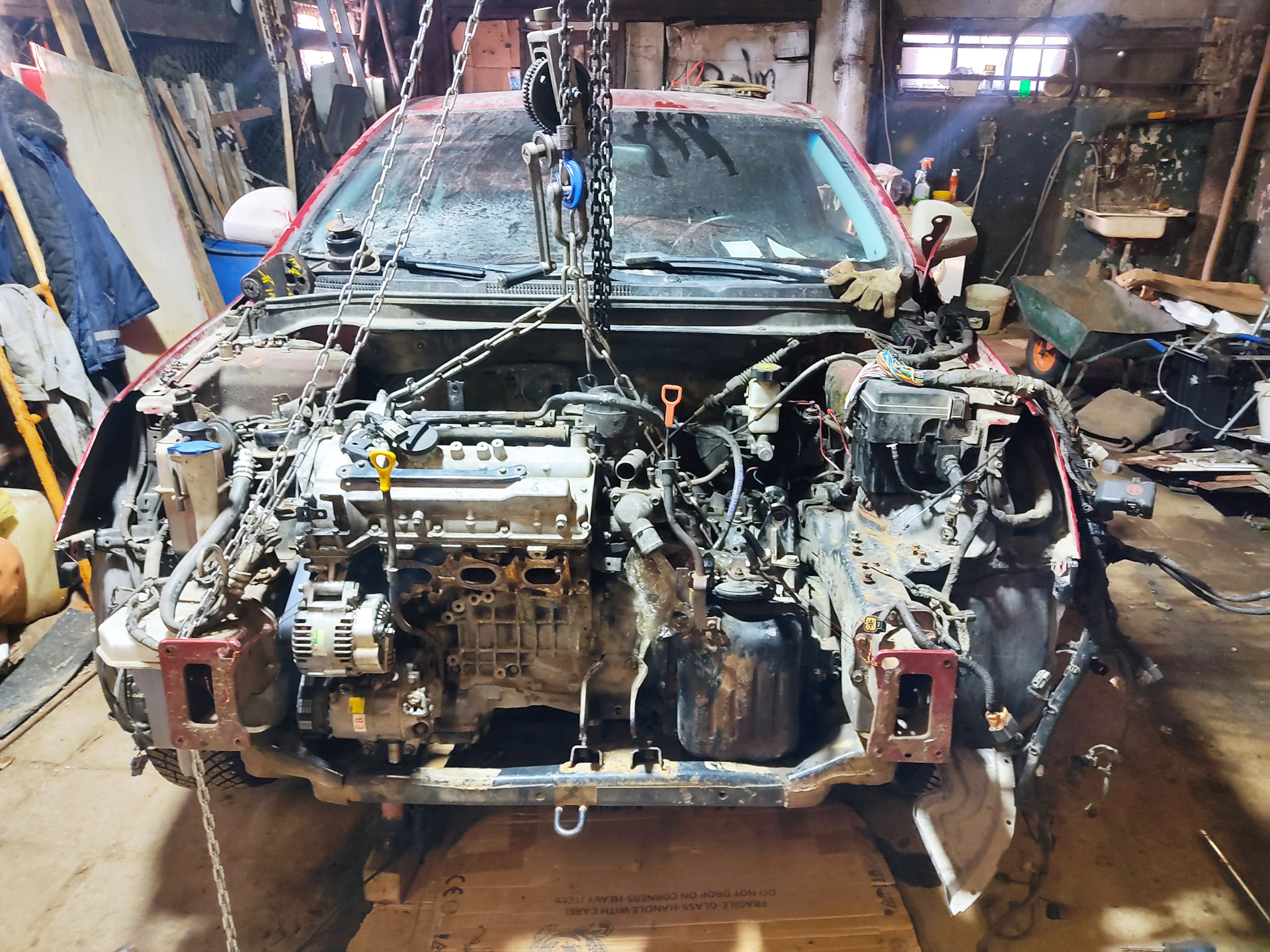 Kia Ceed ED V6 3.8 двигатель установлен и запущен — KIA Ceed (1G), 3,8 ...