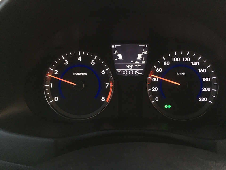 Расход топлива — Hyundai Solaris, 1,4 л, 2011 года | наблюдение | DRIVE2