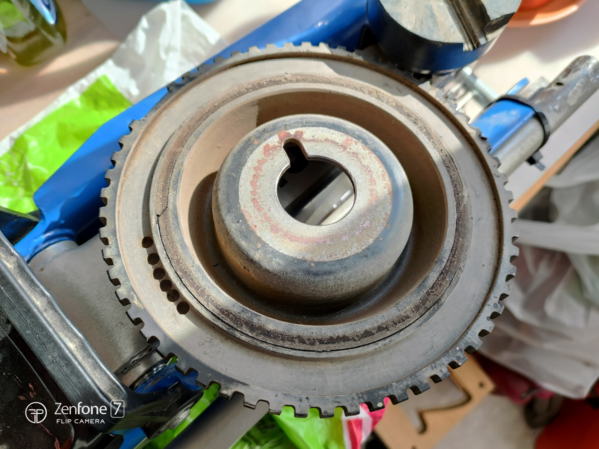 Шкив коленвала всё… новый! — Lada Калина Хэтчбек (2G), 1,6 л, 2014 года ...