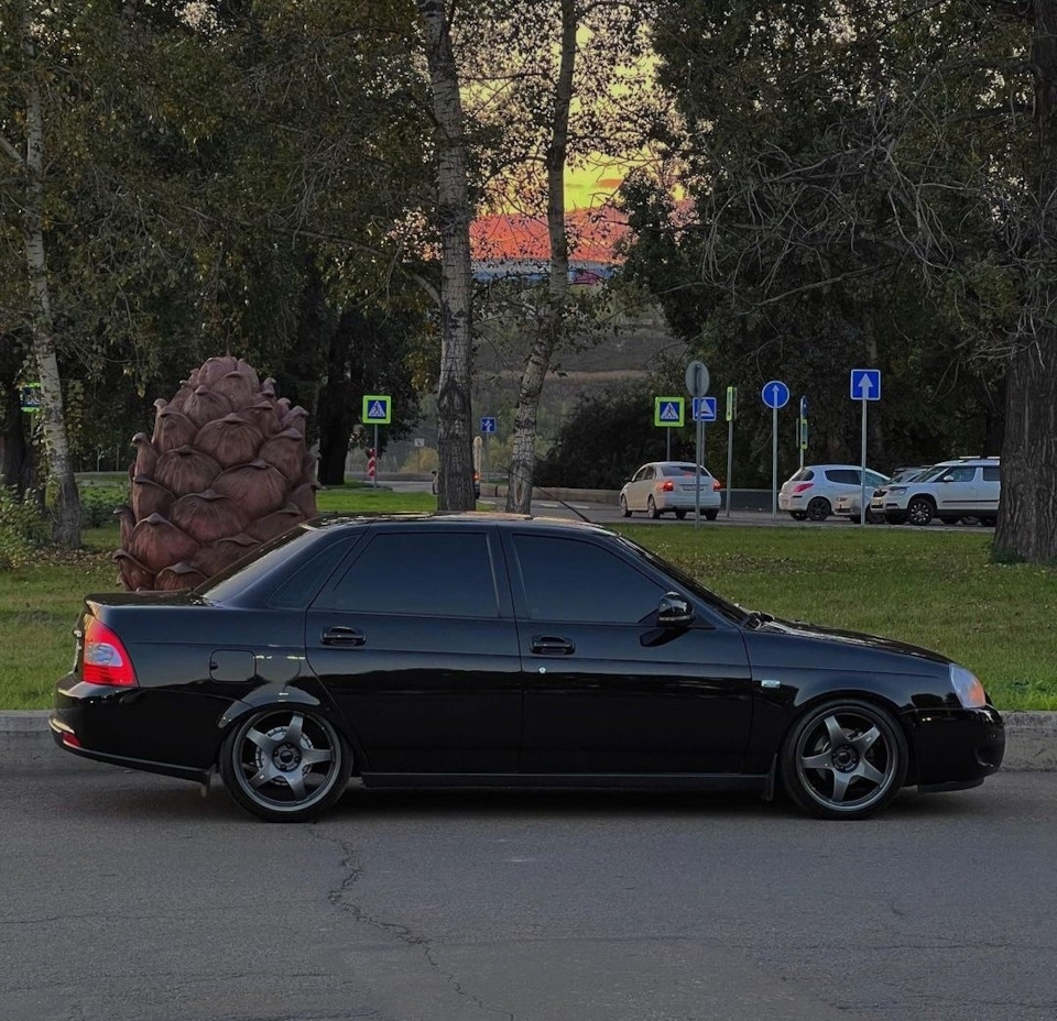 Красивое занижение авто — Lada Приора седан, 1,6 л, 2014 года | стайлинг |  DRIVE2