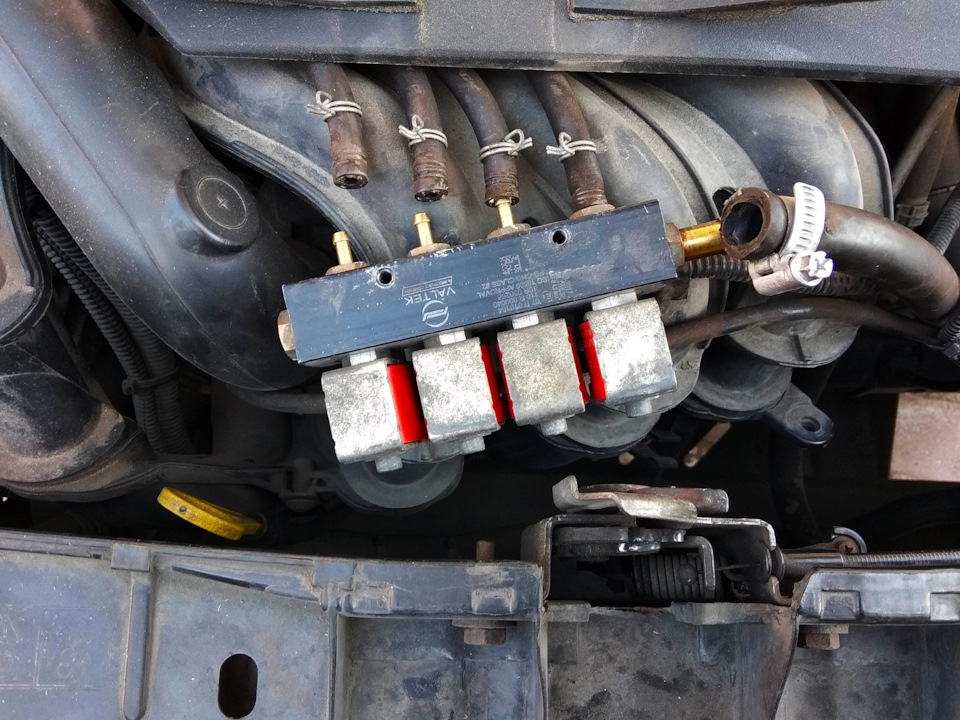 Чистка газовых форсунок Valtek. — Ford Fiesta (Mk V), 1,4 л, 2007 года ...