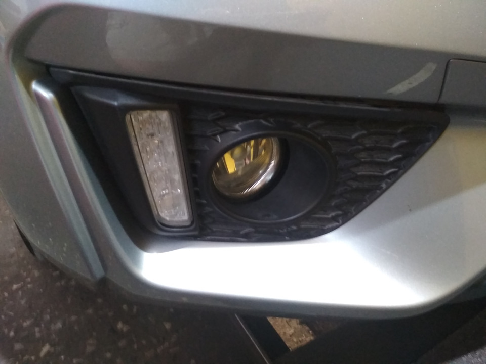Led туманки — Honda Fit (3G), 1,5 л, 2014 года | тюнинг | DRIVE2