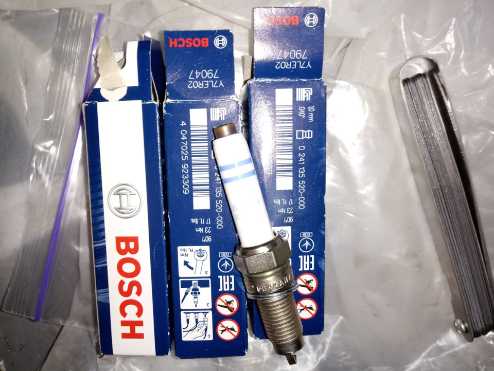 0241135520 СВЕЧА ЗАЖИГАНИЯ Y7LER02 (1.0), 1ШТ BOSCH | Запчасти на DRIVE2