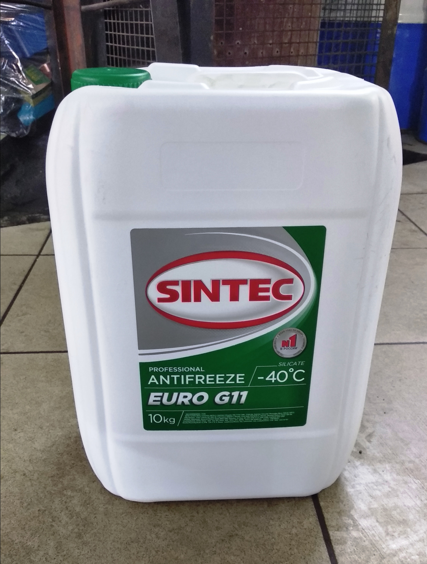 антифриз sintec euro g11 зеленый