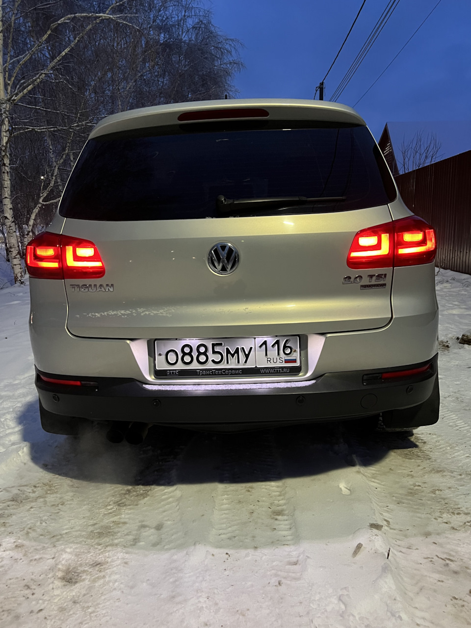 LED ОЕМ подсветка номера — Volkswagen Tiguan (1G), 2 л, 2011 года |  стайлинг | DRIVE2