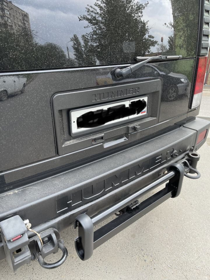 Защита заднего бампера на Toyota Tundra (XK70), Hummer H1, Hummer H2 ...